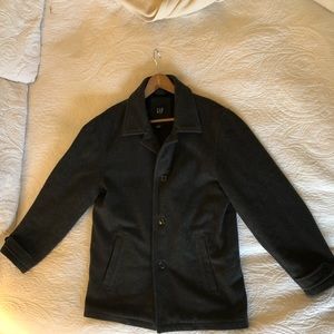 Grey Men’s Wool Pea Coat